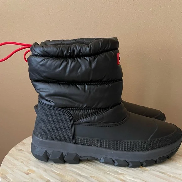 Hunter Black Quilted Winter Boots - Picture 2 of 4